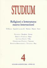 Studium (2016). Vol. 4: Religioni e letteratura: nuove intersezioni.
