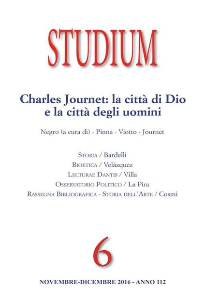 Studium (2016). Vol. 6 - Daniele Bardelli,Alessandra Cosmi,Giorgio La Pira,Lourdes Velázquez - ebook