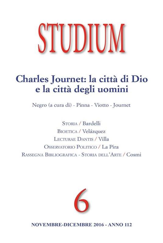 Studium (2016). Vol. 6 - Daniele Bardelli,Alessandra Cosmi,Giorgio La Pira,Lourdes Velázquez - ebook