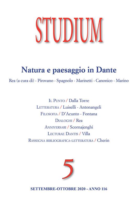 Studium (2020). Vol. 5: Natura e paesaggio in Dante - copertina