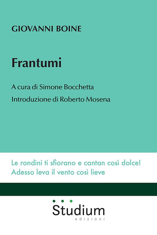 Frantumi - Giovanni Boine - copertina