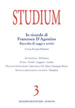 Studium (2022). Vol. 3: In ricordo di Francesco D’Agostino. Raccolta di saggi e scritti