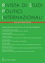 Rivista di studi politici internazionali (2022). Vol. 1