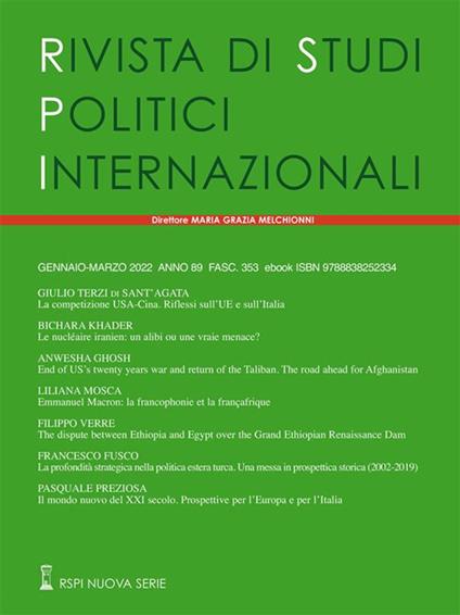 Rivista di studi politici internazionali (2022). Vol. 1 - Edizioni Studium S.r.l. - ebook