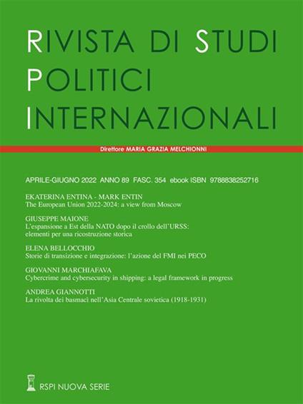 Rivista di studi politici internazionali (2022). Vol. 2 - Edizioni Studium S.r.l. - ebook