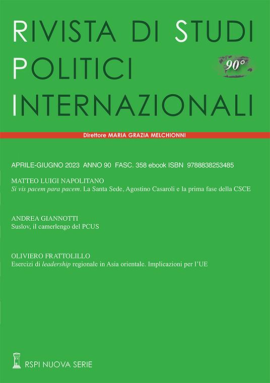 Rivista di studi politici internazionali (2023). Vol. 2 - copertina