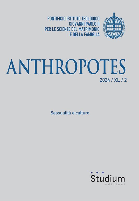 Anthropotes (2024). Vol. 2: Sessualità e culture - copertina