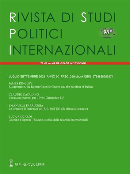 Rivista di studi politici internazionali (2023). Vol. 3 - Edizioni Studium S.r.l. - ebook