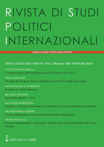 Rivista di studi politici internazionali (2025). Vol. 2 - copertina