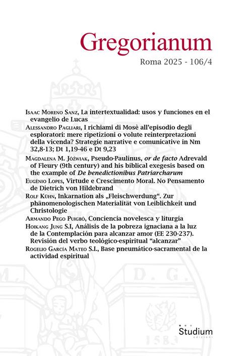 Gregorianum (2025). Vol. 4 - copertina