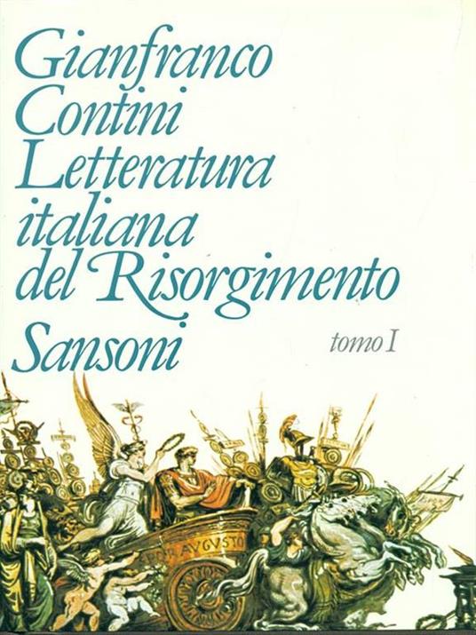 Letteratura italiana del Risorgimento (1789-1861) - Gianfranco Contini - copertina
