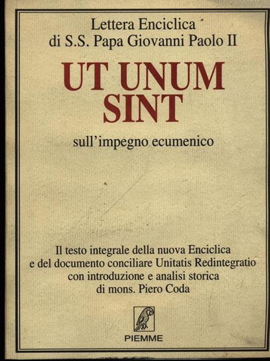 Ut unum sint - Giovanni Paolo II - copertina