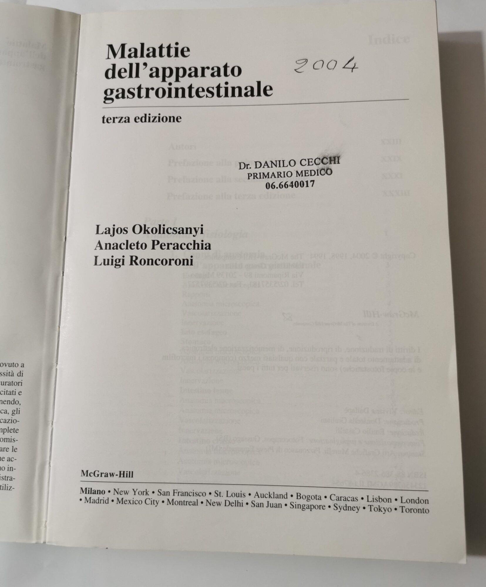 Malattie dell'apparato gastrointestinale