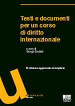 Testi e documenti per un corso di diritto internazionale