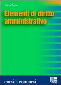 Elementi di diritto amministrativo - Carlo Talice - copertina
