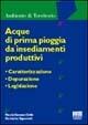 Acque di prima pioggia da insediamenti produttivi. Caratterizzazione, depurazione, legislazione - Nicola Giovanni Grillo,Domenico Signoretti - copertina