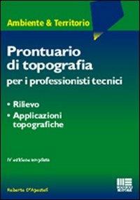 Prontuario di topografia - Roberto D'Apostoli - copertina