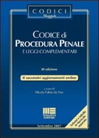 Codice di procedura penale e leggi complementari - copertina