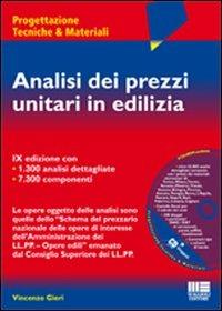  Analisi dei prezzi unitari in edilizia. Con CD-ROM -  Vincenzo Gieri - copertina