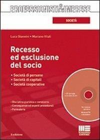 Recesso ed esclusione del socio. Con CD-ROM - Luca Giannini,Mariano Vitali - copertina