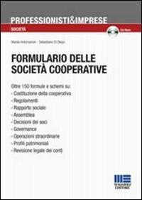 Formulario delle società cooperative. Con CD-Rom - Manila Antomarioni,Sebastiano Di Diego - copertina