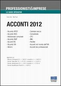 Acconti 2012 - Vita Pozzi,Ennio Vial - copertina