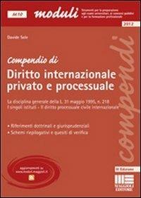 Compendio internazionale privato e processuale - Davide Sole - copertina