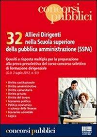 32 allievi dirigenti nella scuola superiore della pubblica amministrazione (SSPA) - copertina