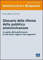 Glossario della riforma della pubblica amministrazione
