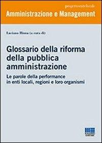 Glossario della riforma della pubblica amministrazione - Luciano Hinna - copertina