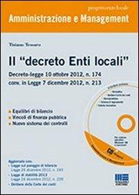 Il «decreto Enti locali». Con CD-ROM - Tiziano Tessaro - copertina