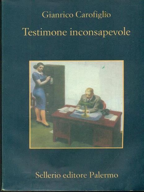 Testimone inconsapevole - Gianrico Carofiglio - copertina