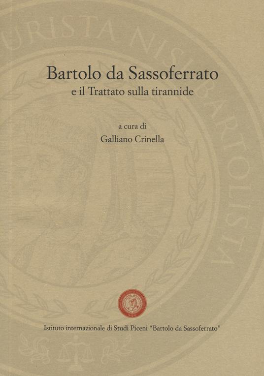 Bartolo da Sassoferrato e il Trattato sulla tirannide - copertina