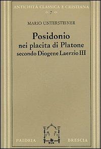 Posidonio nei Placita di Platone secondo Diogene Laerzio III - Mario Untersteiner - copertina