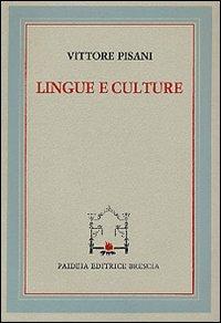 Lingue e culture - Vittore Pisani - copertina