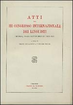 Atti del 3º Congresso internazionale dei linguisti (Roma, 19-26 settembre 1933)
