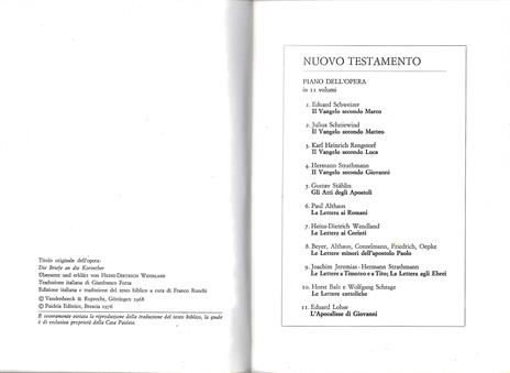 Le lettere ai Corinti - H. Dietrich Wendland - 2