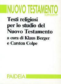 Testi religiosi per lo studio del Nuovo Testamento - copertina