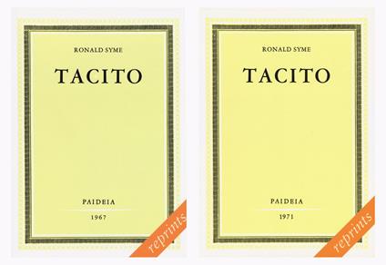 Tacito - Ronald Syme - copertina