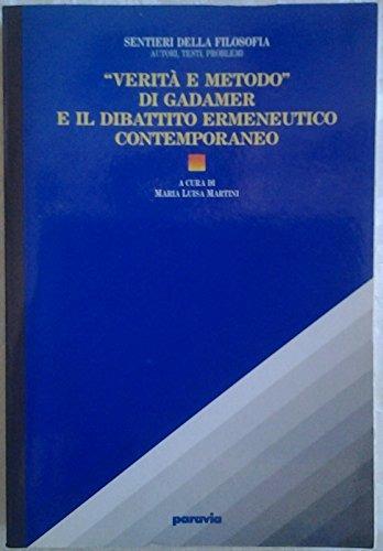 Verità e metodo di Gadamer e il dibattito ermeneutico contemporaneo - copertina