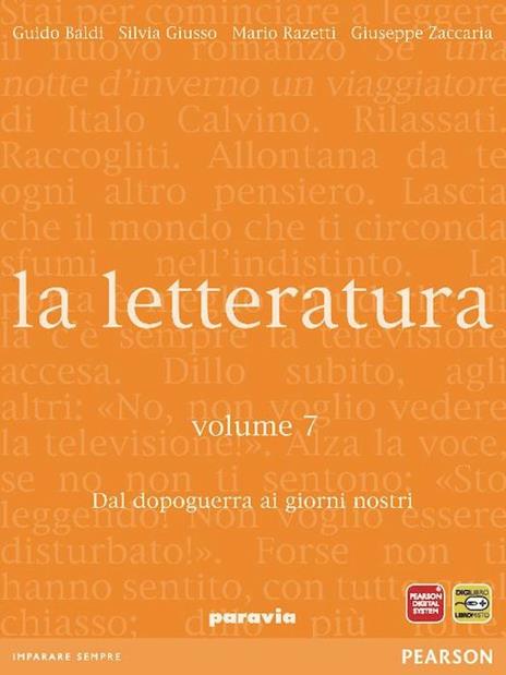  La letteratura. Vol. 7: Dal Dopoguerra ai giorni nostri