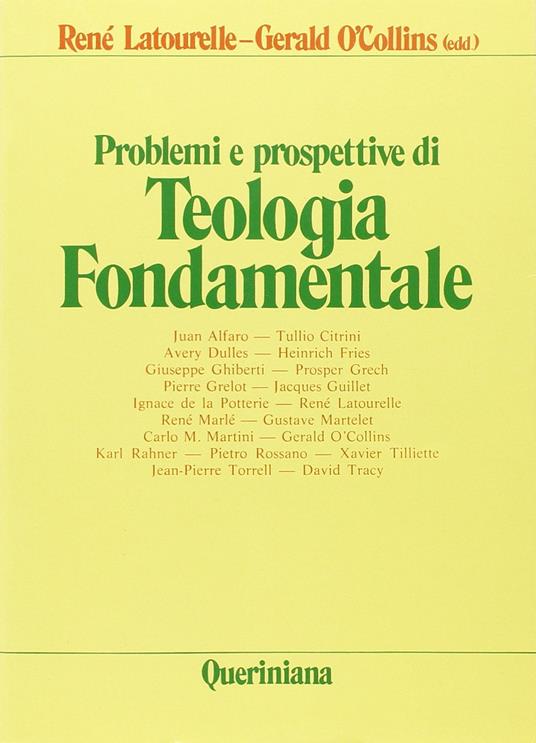 Problemi e prospettive di teologia fondamentale - copertina