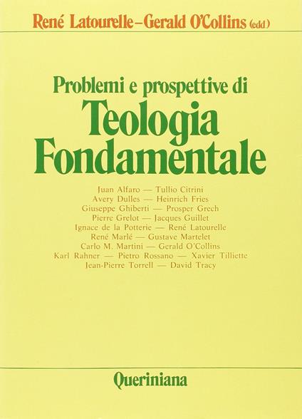 Problemi e prospettive di teologia fondamentale - copertina