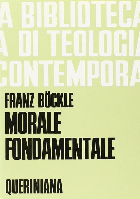 Morale fondamentale - Franz Böckle - copertina