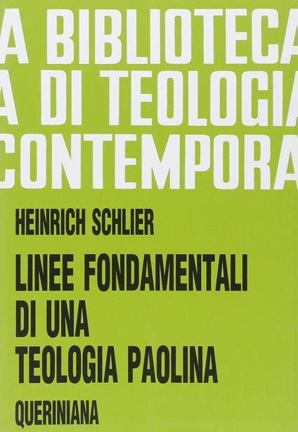Linee fondamentali di una teologia paolina - Heinrich Schlier - copertina
