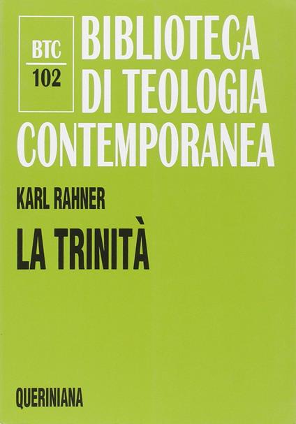 La trinità - Karl Rahner - copertina