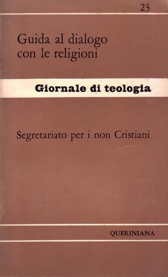 Guida al dialogo con le religioni - Pontificio Consiglio per il Dialogo Inter-Religioso - copertina