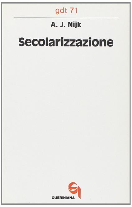 Secolarizzazione - A. J. Nijk - copertina