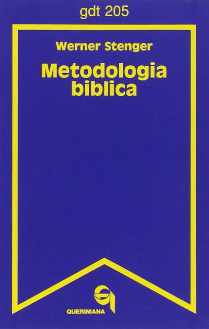 Metodologia biblica - Werner Stenger - copertina