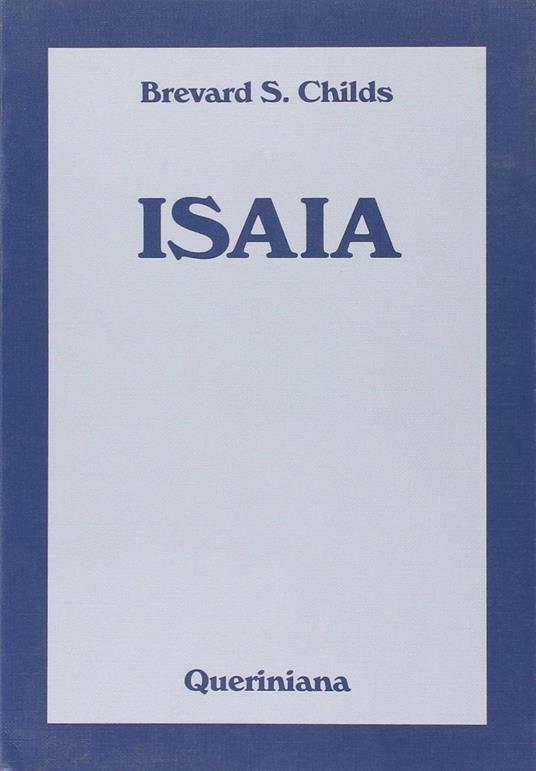 Isaia - Brevard S. Childs - copertina